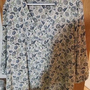 Rose + Olive Floral Blouse